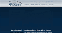 Desktop Screenshot of europeanautoworks.com